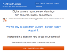 Tablet Screenshot of northwestcamera.com